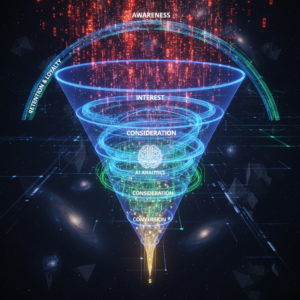 Marketing technology and automation illustration