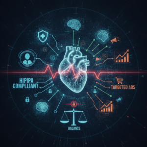Marketing insights and reporting illustration